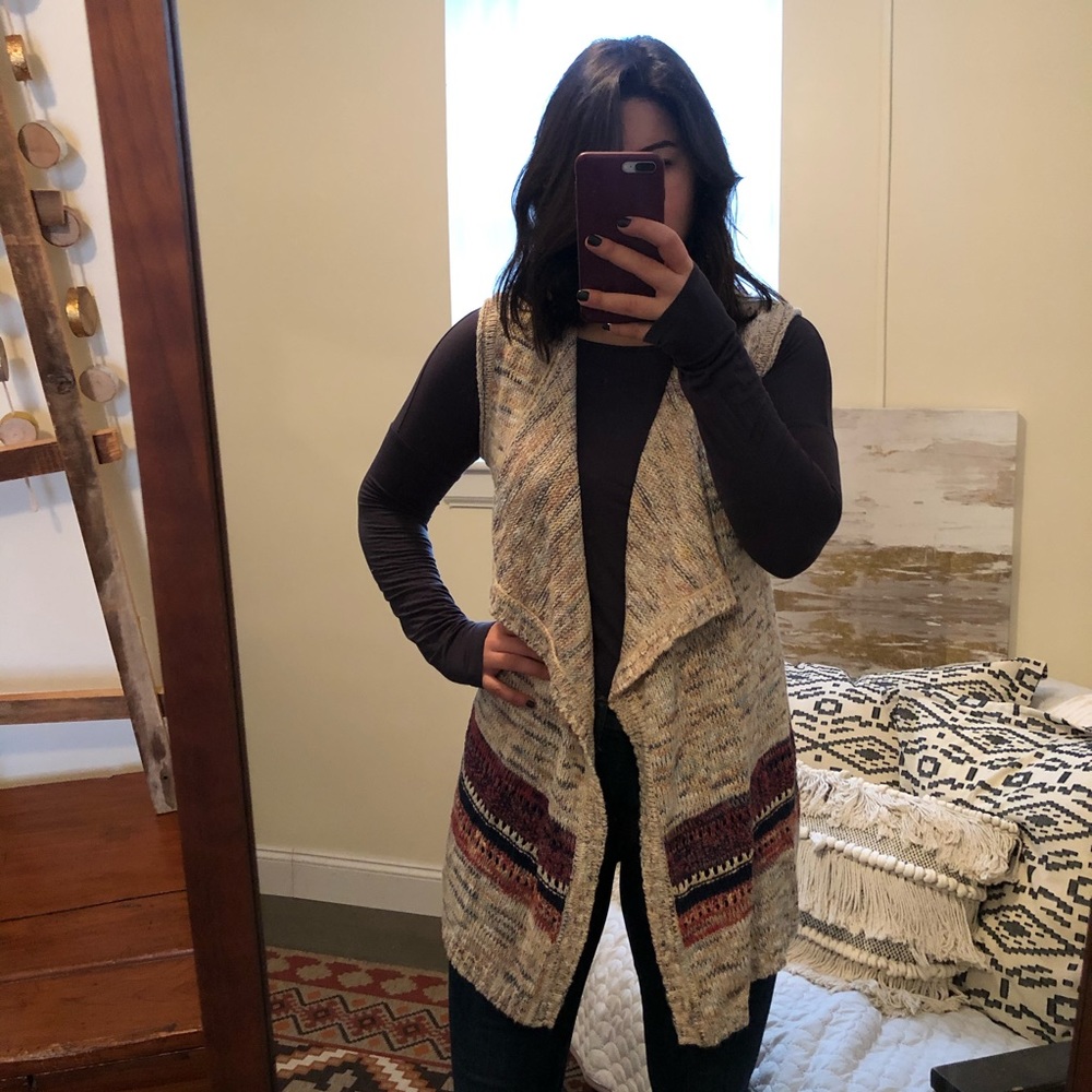 Size medium long sweater vest